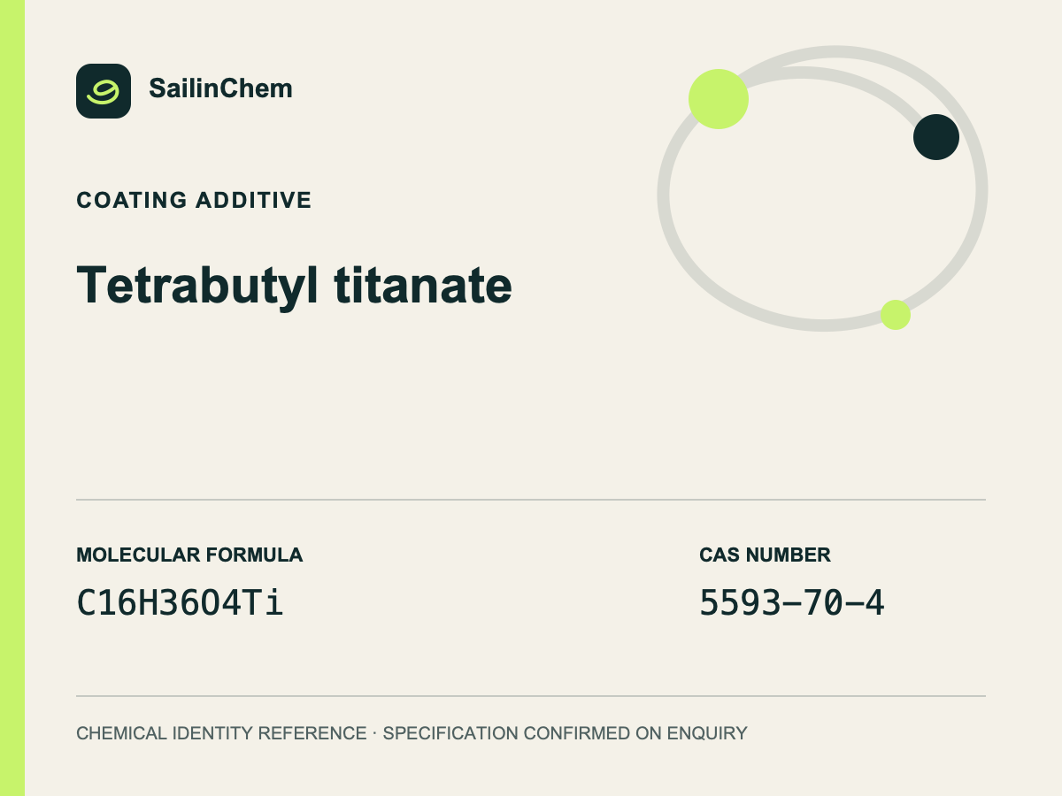 Tetrabutyl titanate (CAS 5593-70-4) chemical identity reference