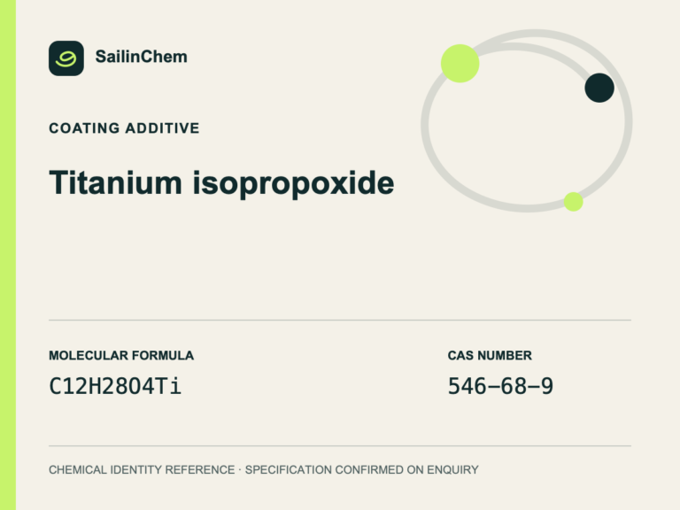 Titanium isopropoxide (CAS 546-68-9) chemical identity reference