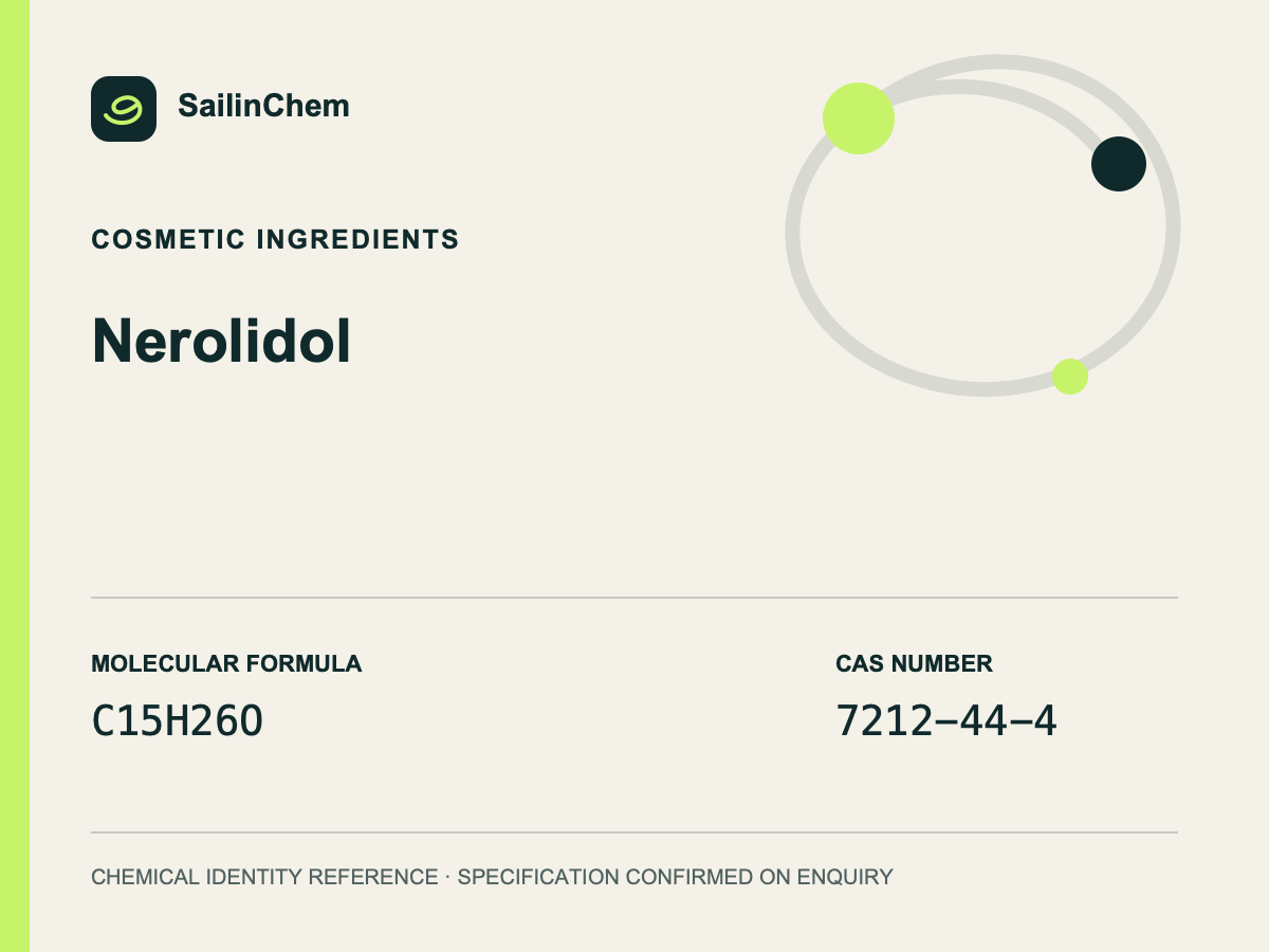 Nerolidol (CAS 7212-44-4) chemical identity reference