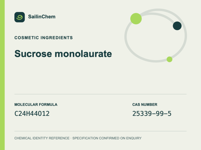 Sucrose monolaurate (CAS 25339-99-5) chemical identity reference