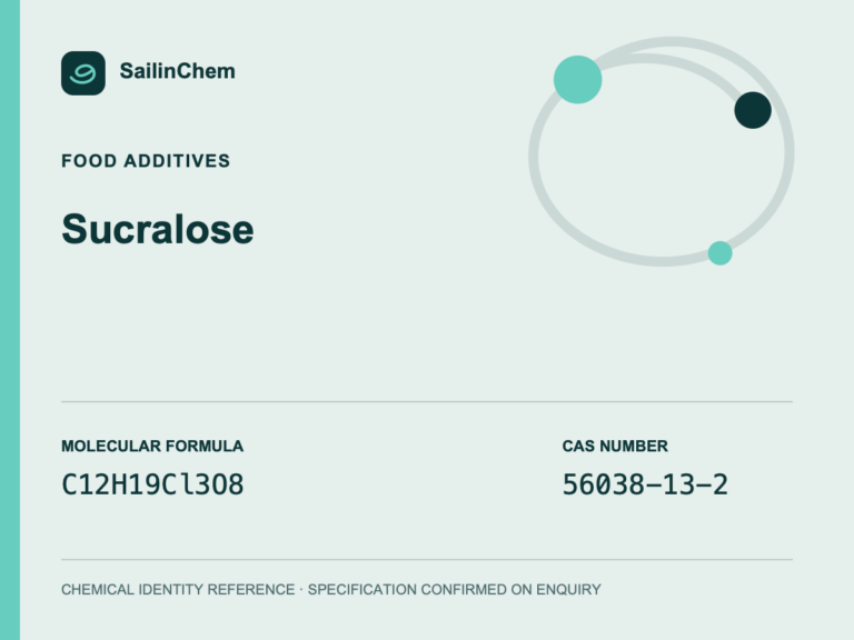 Sucralose (CAS 56038-13-2) chemical identity reference