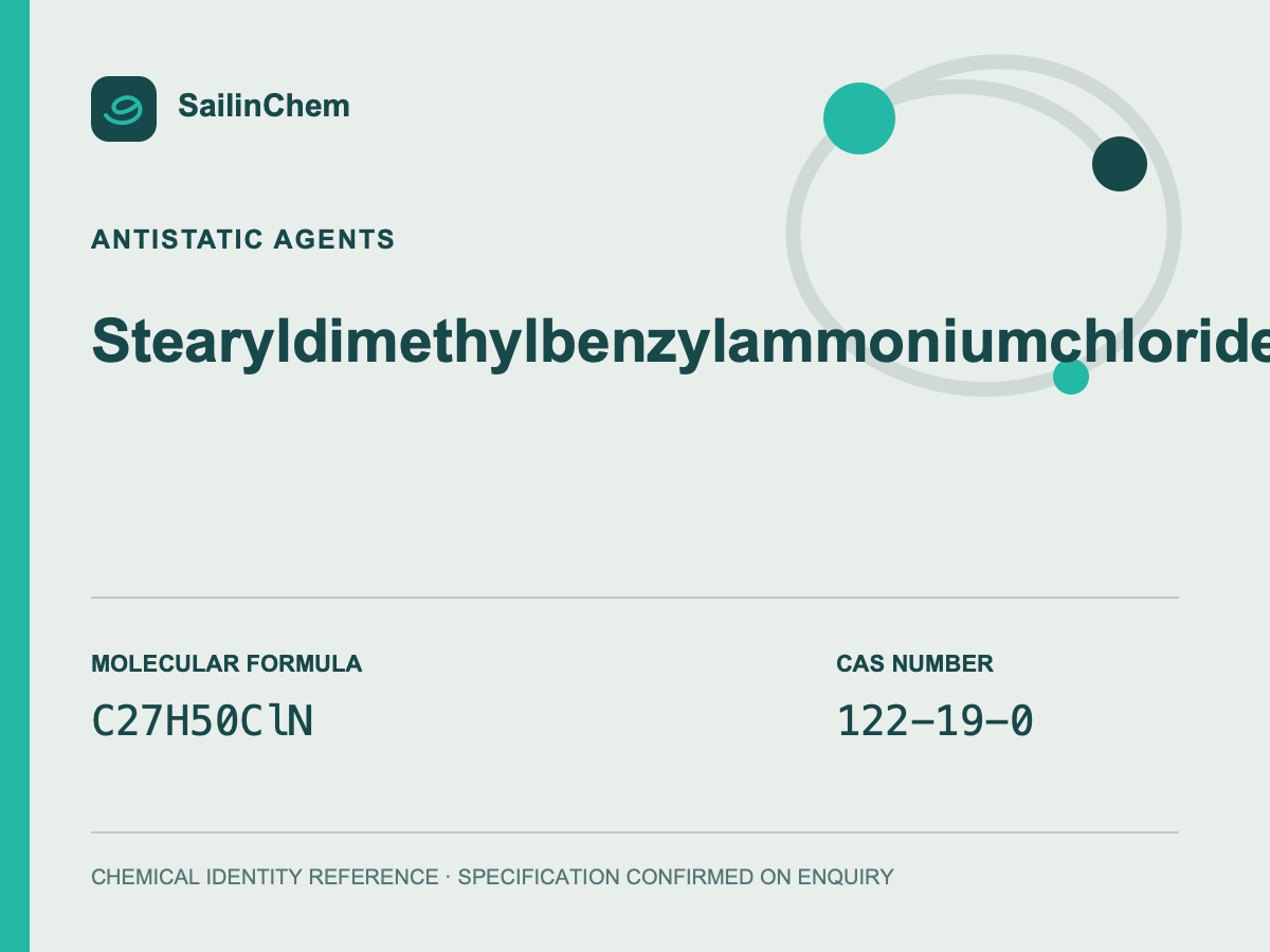 Stearyldimethylbenzylammonium chloride (CAS 122-19-0) chemical identity reference