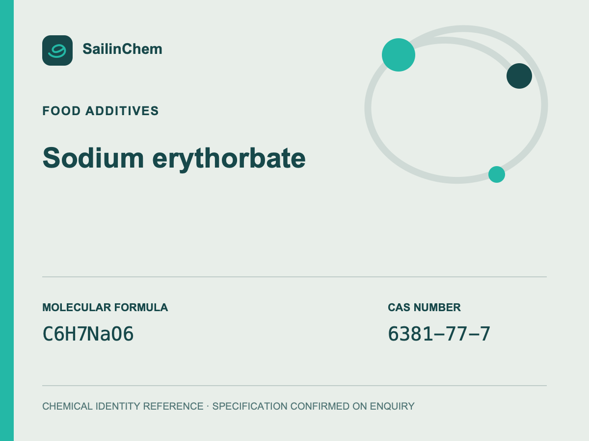 Sodium erythorbate (CAS 6381-77-7) chemical identity reference
