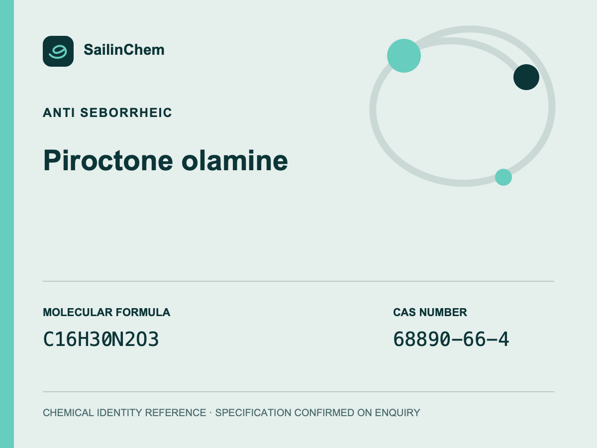 Piroctone olamine (CAS 68890-66-4) chemical identity reference