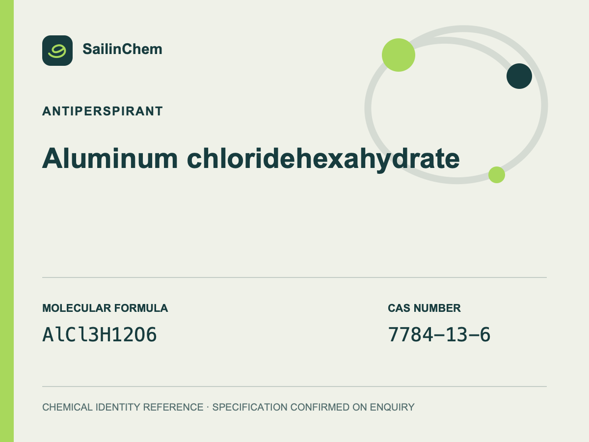 Aluminum chloride hexahydrate (CAS 7784-13-6) chemical identity reference