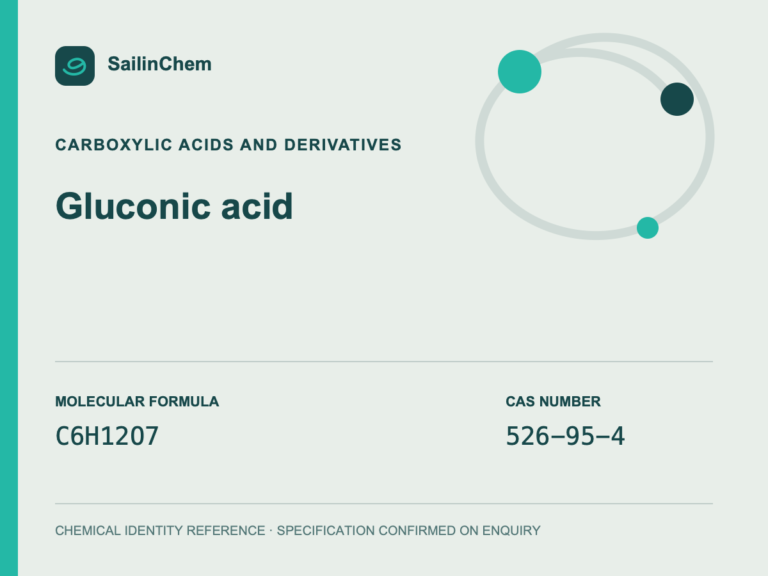 Gluconic acid (CAS 526-95-4) chemical identity reference