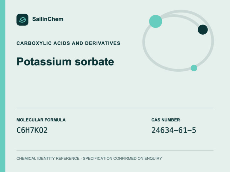 Potassium sorbate (CAS 24634-61-5) chemical identity reference