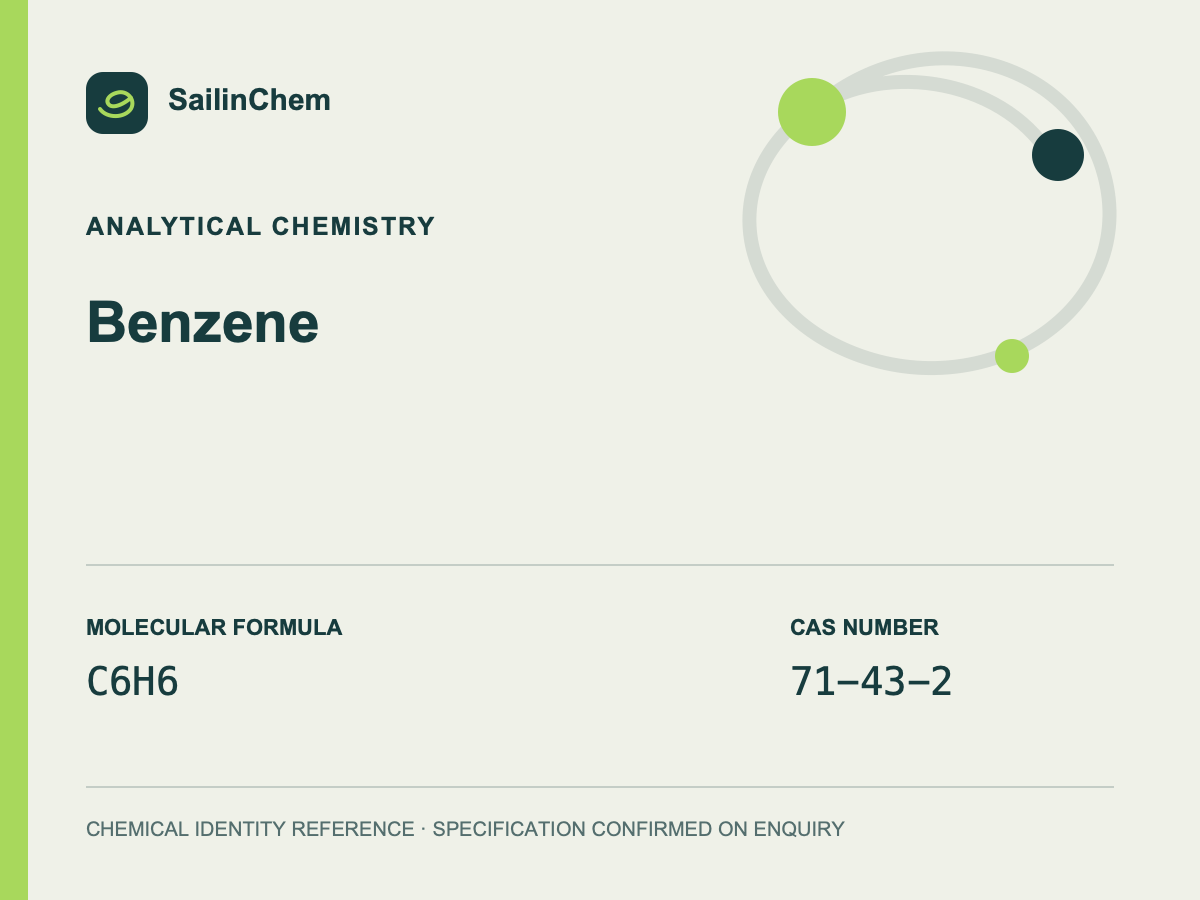 Benzene (CAS 71-43-2) chemical identity reference