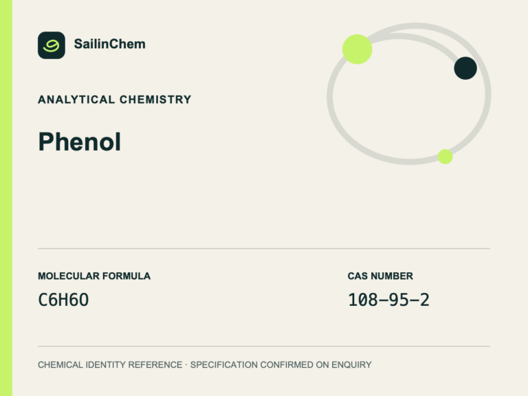 Phenol (CAS 108-95-2) chemical identity reference
