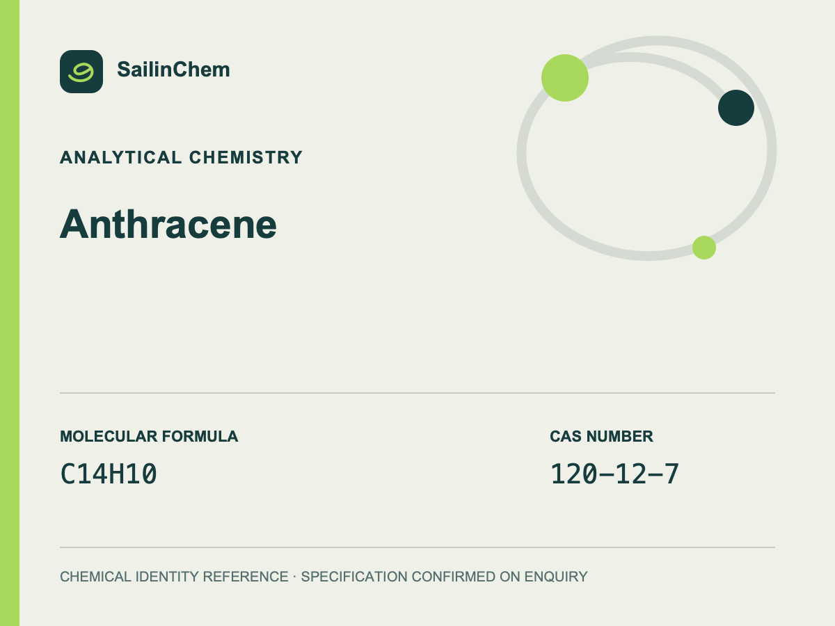 Anthracene (CAS 120-12-7) chemical identity reference