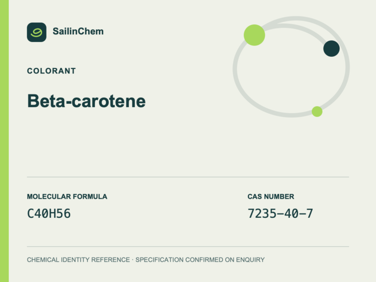 Beta-carotene (CAS 7235-40-7) chemical identity reference