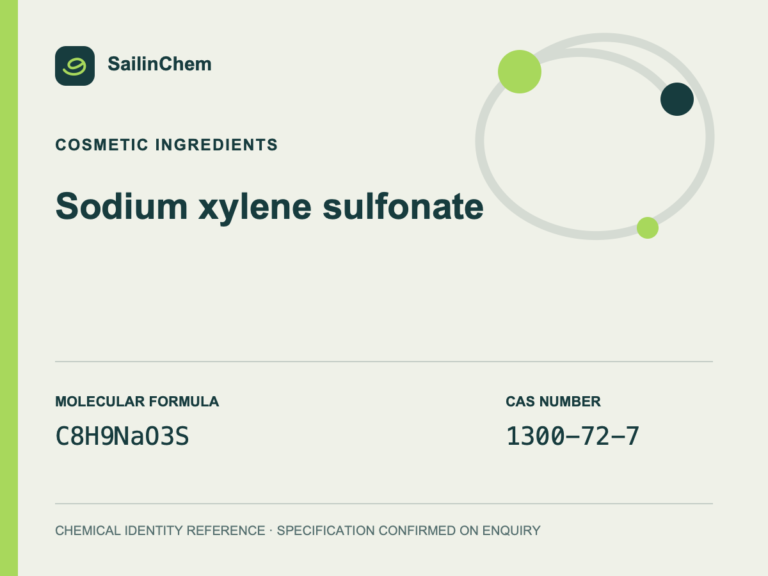 Sodium xylene sulfonate (CAS 1300-72-7) chemical identity reference
