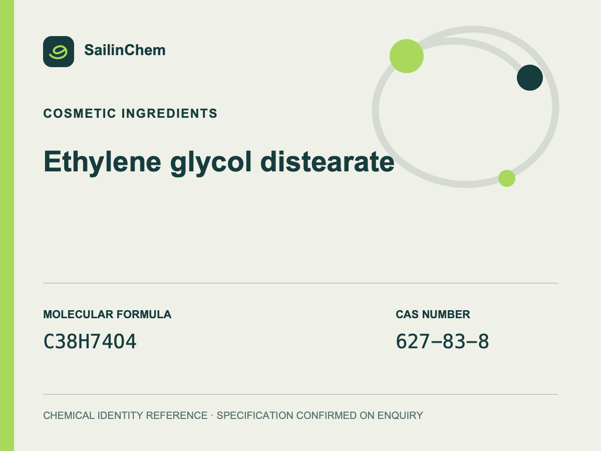 Ethylene glycol distearate (CAS 627-83-8) chemical identity reference