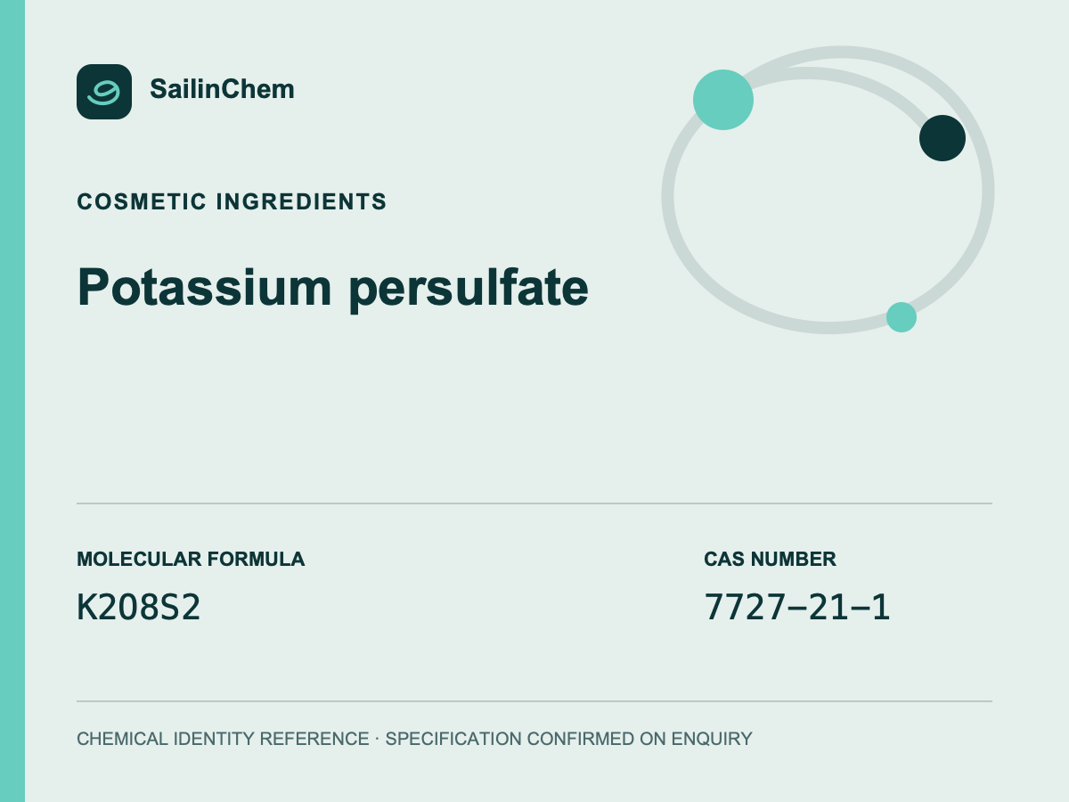 Potassium persulfate (CAS 7727-21-1) chemical identity reference