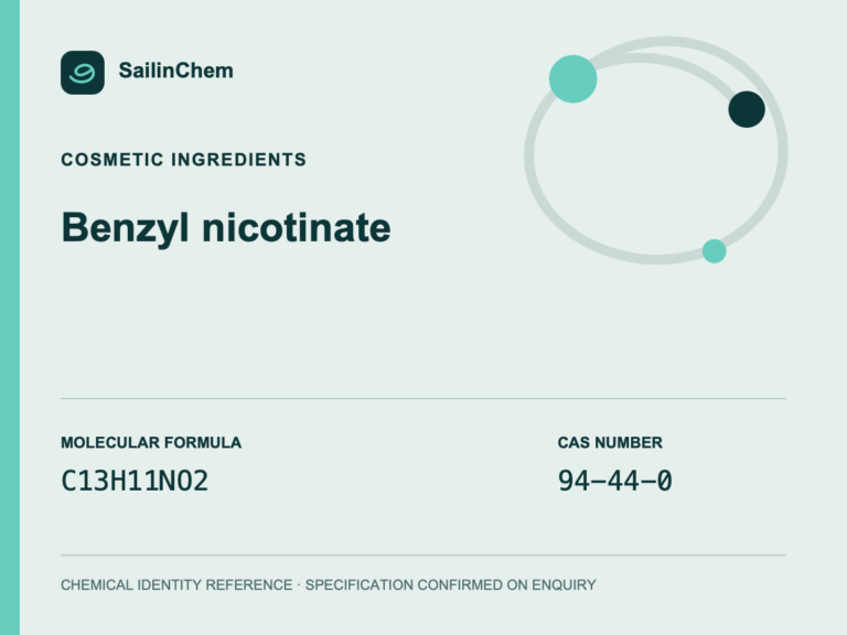 Benzyl nicotinate (CAS 94-44-0) chemical identity reference