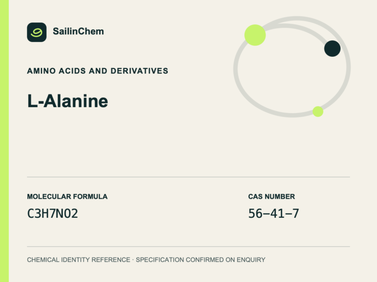 L-Alanine (CAS 56-41-7) chemical identity reference