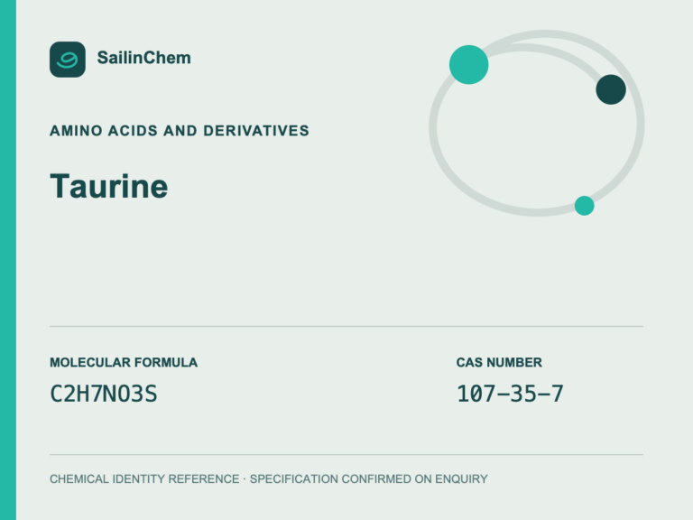 Taurine (CAS 107-35-7) chemical identity reference