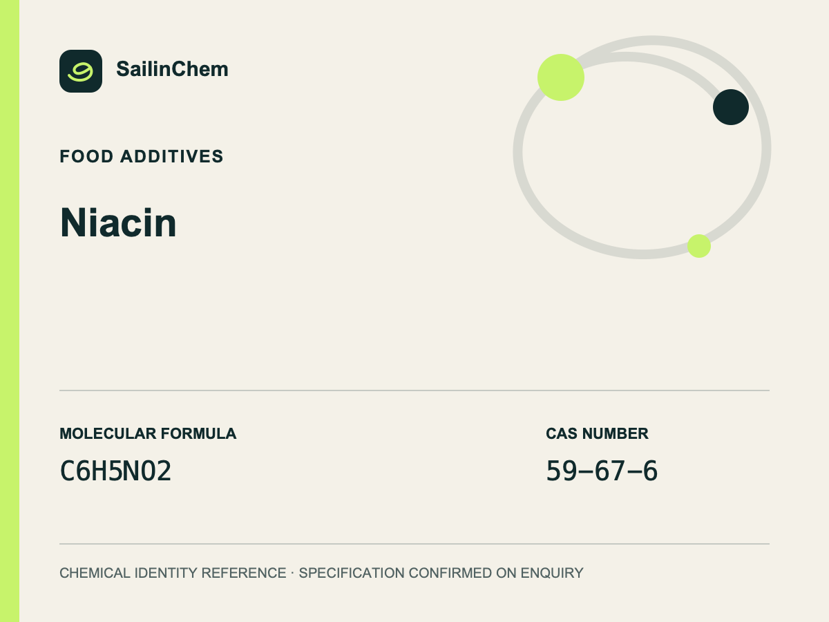 Niacin (CAS 59-67-6) chemical identity reference
