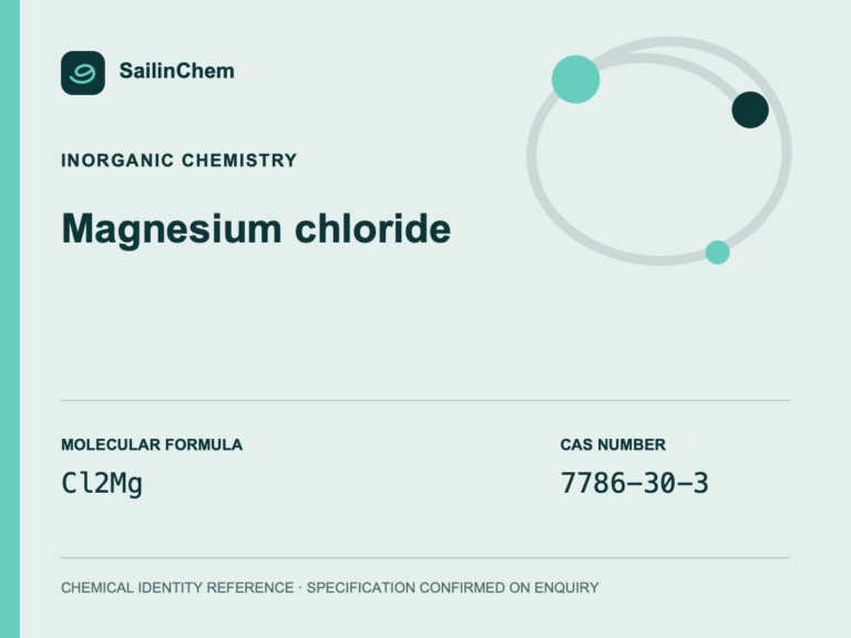 Magnesium chloride (CAS 7786-30-3) chemical identity reference
